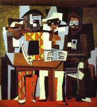 Haga click para ver la imagen ampliada three musicians or musicians in masks.jpg